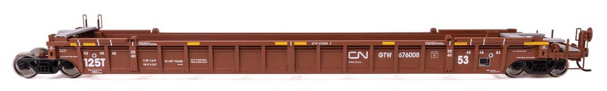 Walthers 910-55821 HO CN NSC Articulated 3-Unit 53' Well Car RTR GTW #676037