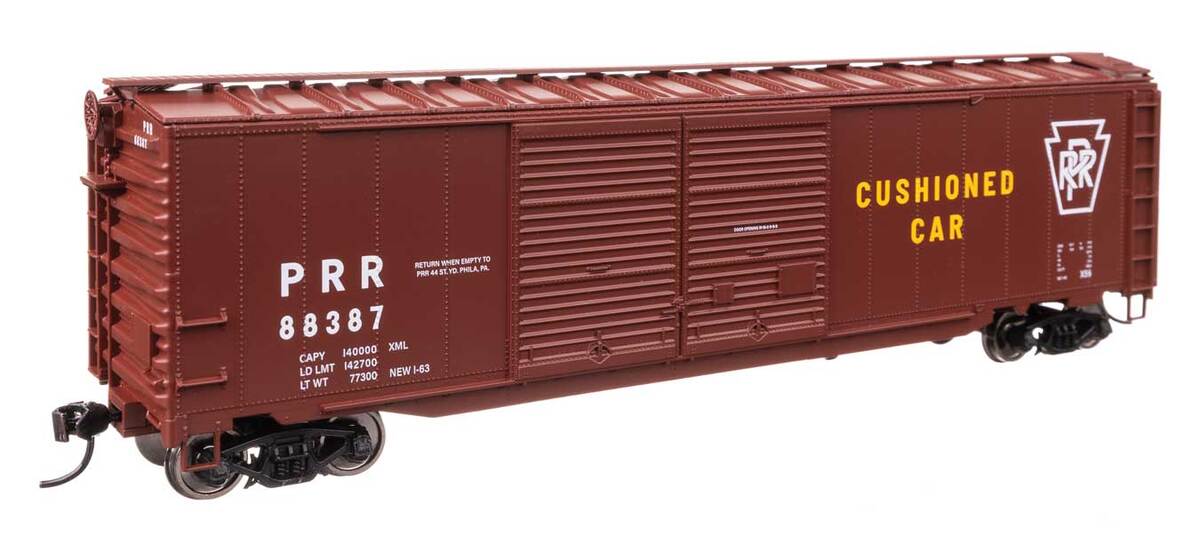 Walthers 910-46615 HO PRR 50' AAR Improved Double-Door Boxcar RTR #88387