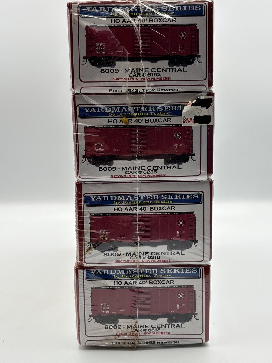 Branchline Trains 8009 HO MEC Yardmaster Series AAR 40' Boxcar (Set of 4)
