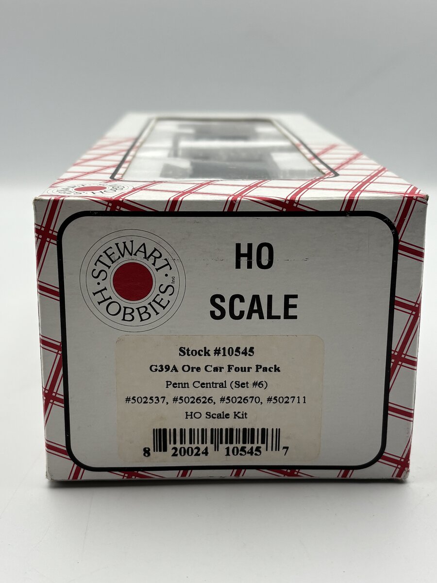 Stewart Hobbies 10545 HO G39A Ore Car Four Pack Penn Central (Set #6)