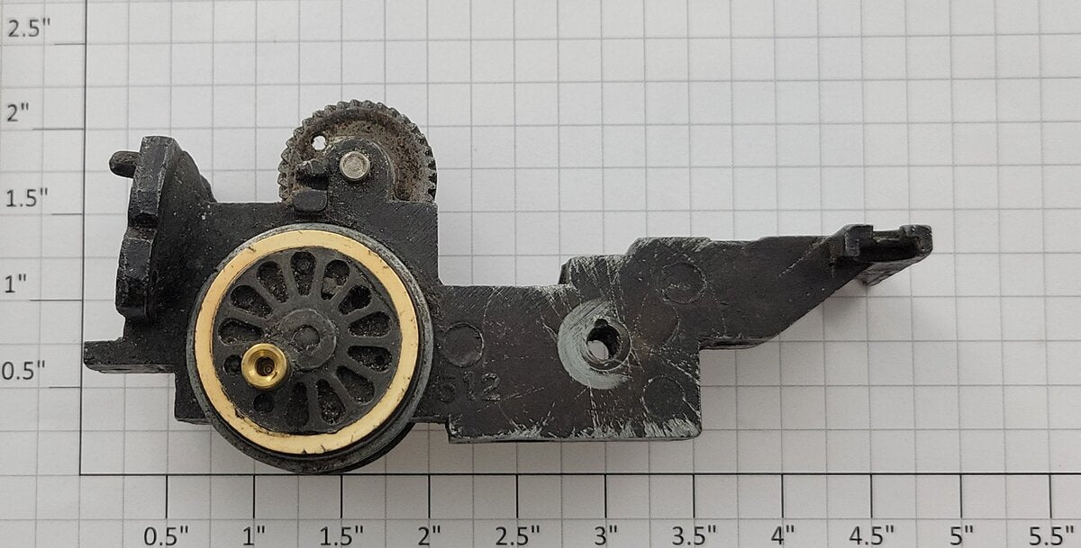 American Flyer PA10512-1 4-Wheel Steam Locomotive Chassis with Both Gears