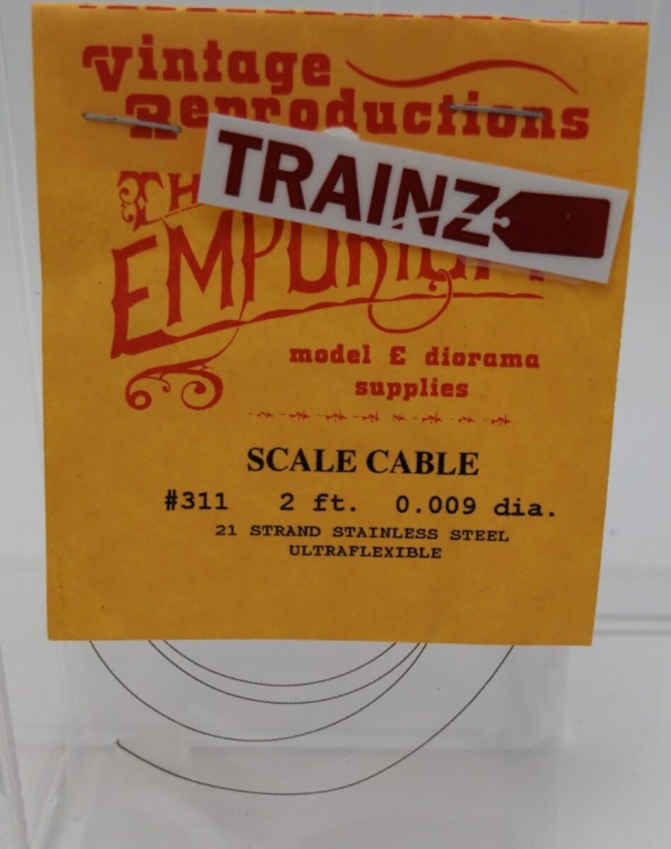 Acme 311 By The Emporium Scale Cable Model Ultraflexible 2 Foot 0.009 Diameter