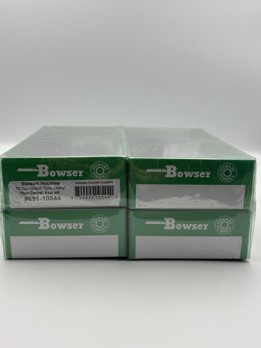 Bowser 691-10544 HO 70 Ton G39A "Ore Jenny" Penn Central 4 Car Set
