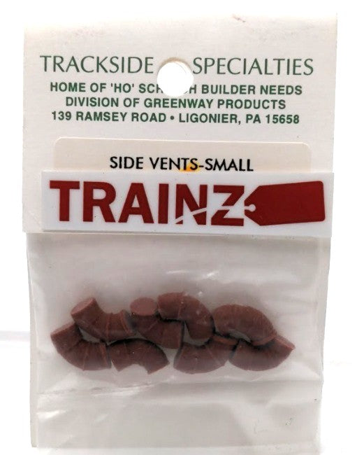 Trackside Specialties 54 HO Scale Side Vents (Pack of 8)