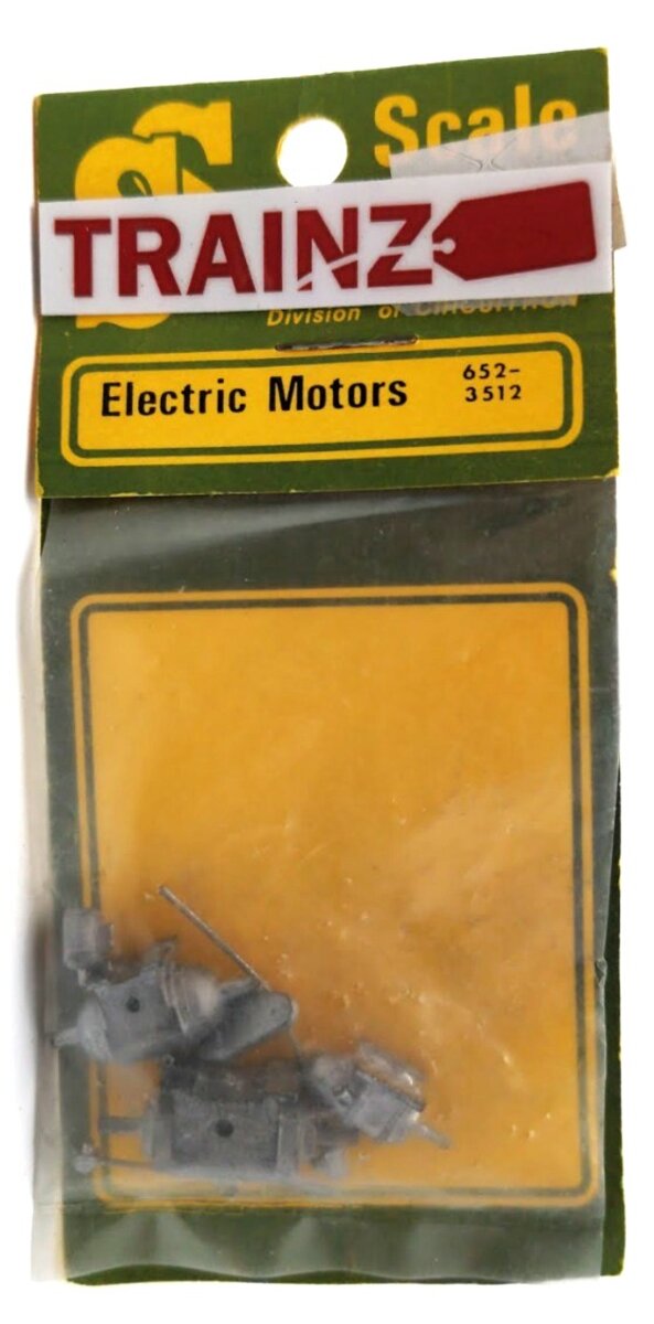 Scale Scenics 652-3512 HO Scale Metal Industrial Assorted Size Electric Motors