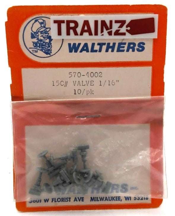 Walthers 570-1002 HO Scale15C# Valve 1/16" (Pack of 10)