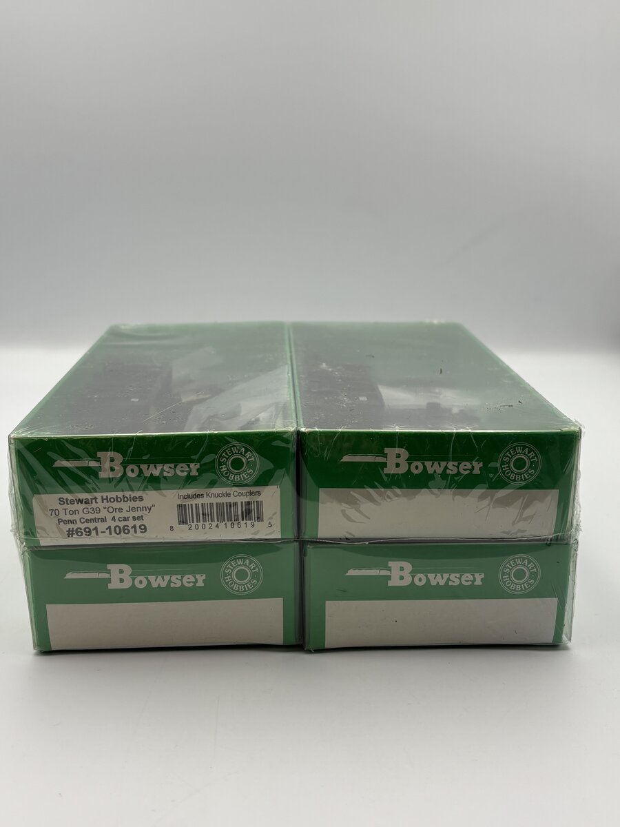 Bowser 691-10619 HO 70 Ton G39 "Ore Jenny" Penn Central 4 Car Set