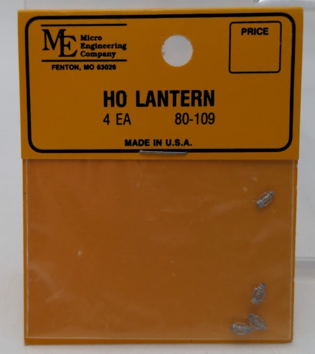 Micro Engineering 80-109 HO Scale White Metal Lantern (Pack of 4)