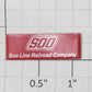 Lionel 36093-087 SOO Line Auto Carrier Self Adhesive Nameplate Plaque