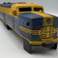 American Flyer XA12D075 Yellow and Blue Santa Fe Shell Missing Some Trim