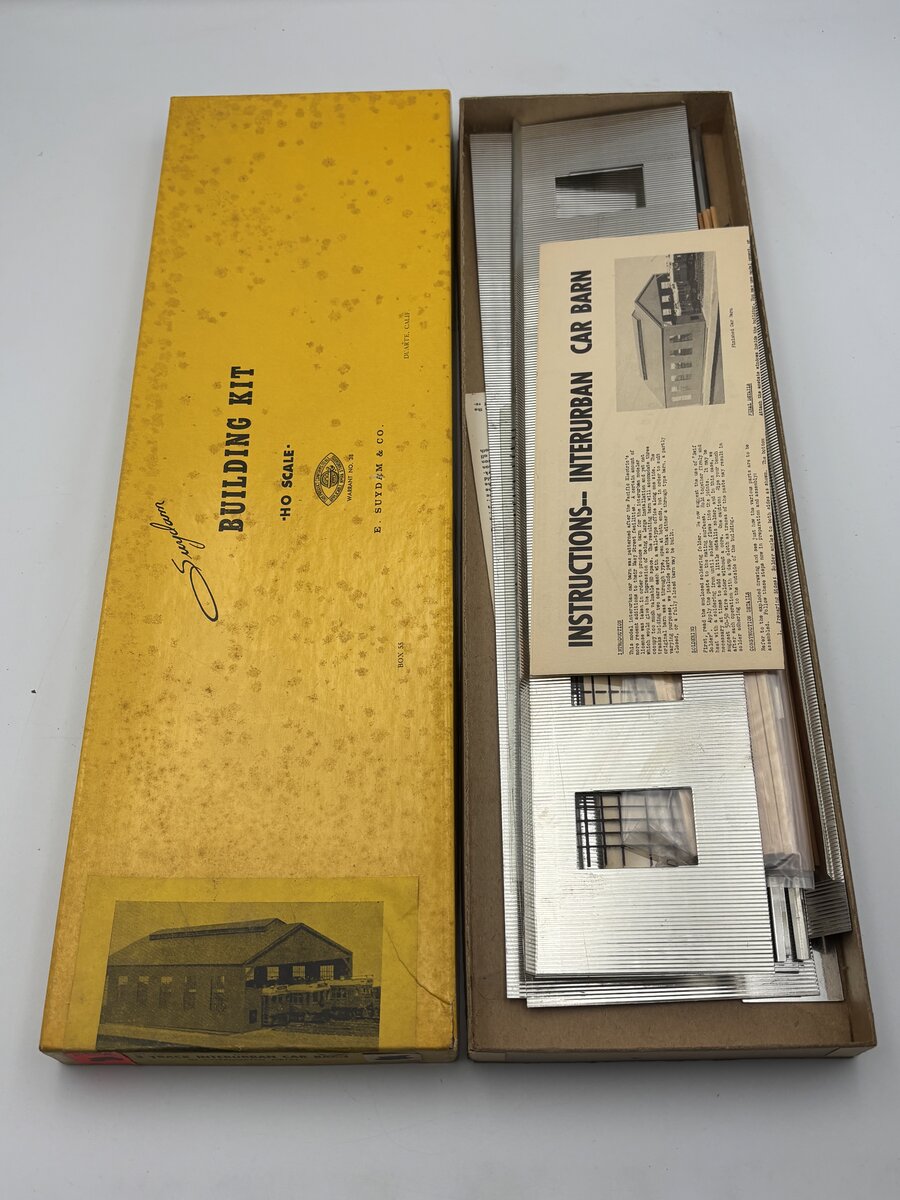 E. Suydam & Co 20 HO 3 Track Interurban Car Barn Build Kit
