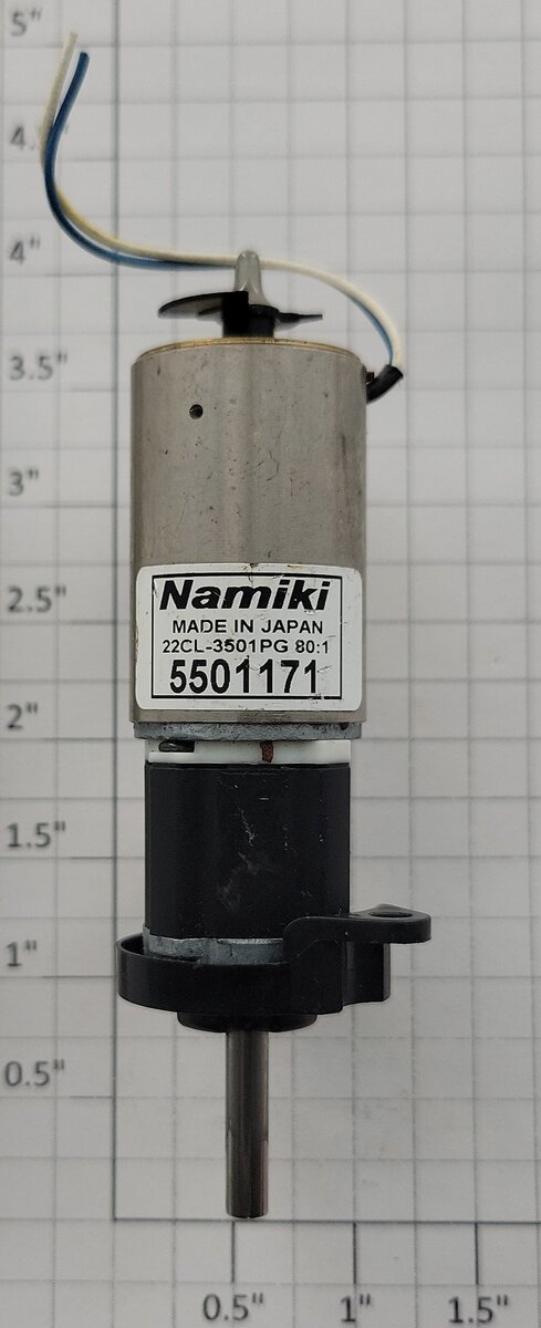 Namiki 22CL-3501PG 80:1 12-Volt DC Can Motor with Bracket