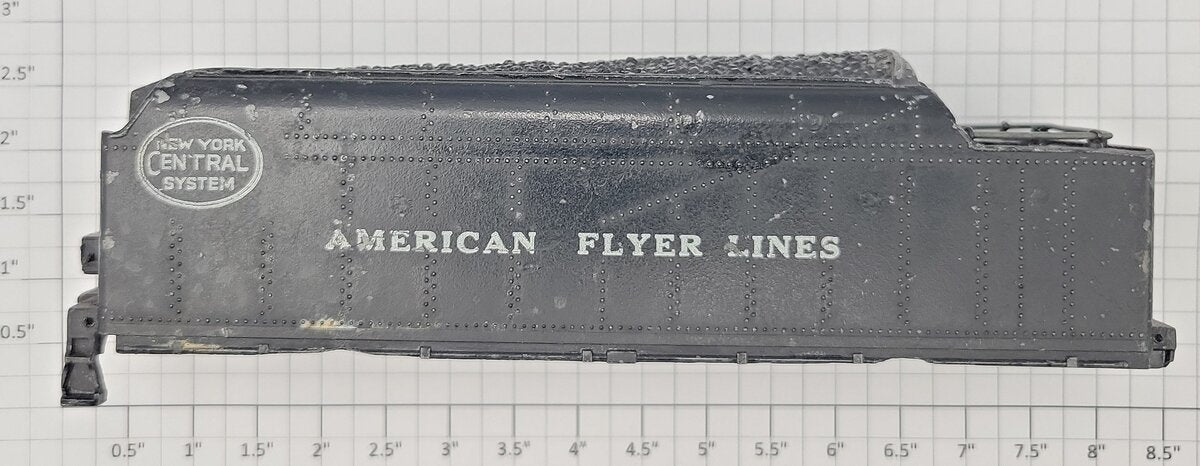 American Flyer PA9312 Diecast New York Central System Tender Shell Missing Parts