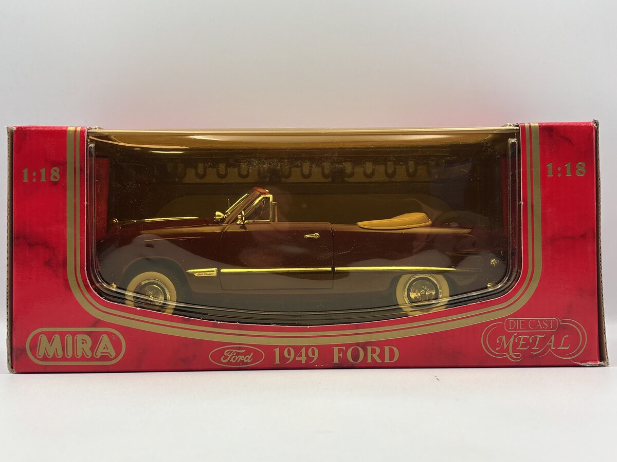 Mira 6249 1:18 1949 Ford Open Top Car Diecast Metal