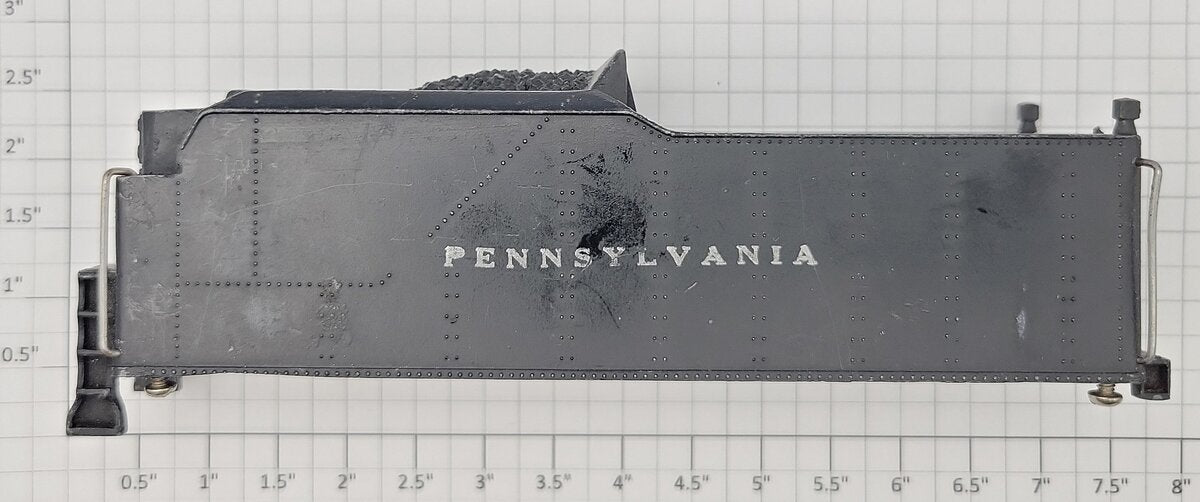 American Flyer PA9667 Pennsylvania Metal Tender Body Shell Missing Ladder Hook