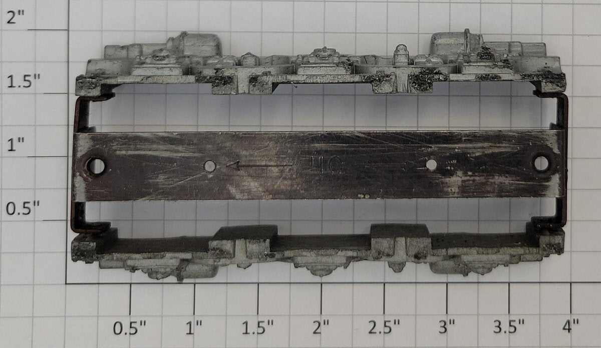 American Flyer XA13A802 S Scale Cast Silver Alco Truck Frame