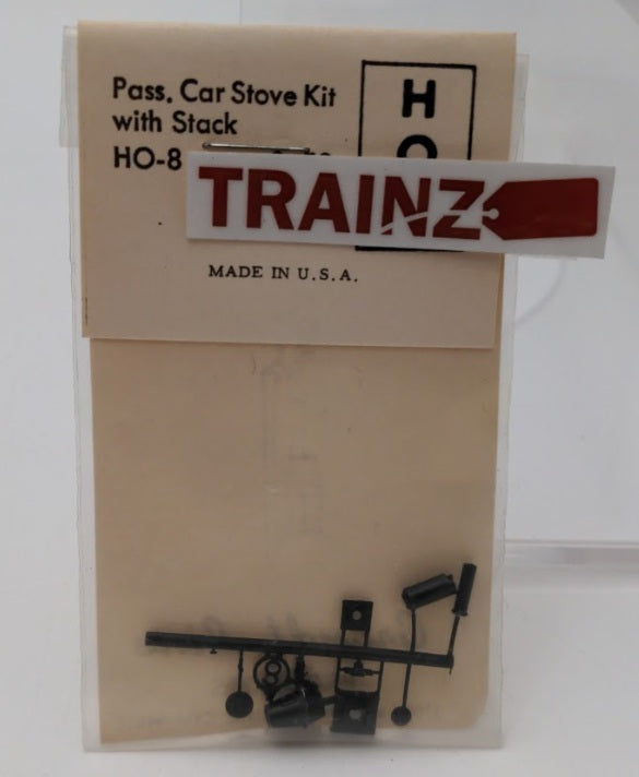 Grandt Line HO-8 HO Scale Pass Car Stove With Stack Plastic Kit