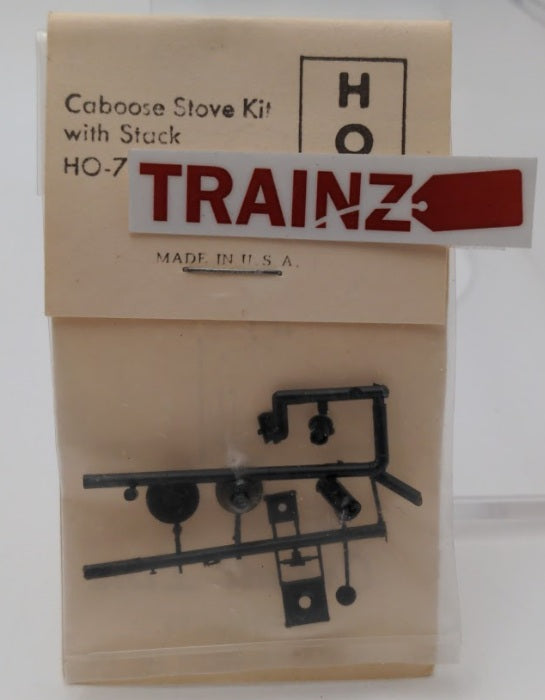 Grandt Line HO-7 HO Scale Caboose Stove With Stack Plastic Kit