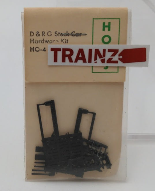 Grandt Line HO-4 HOn3 Scale D & RG Stock Car Hardware Plastic Kit