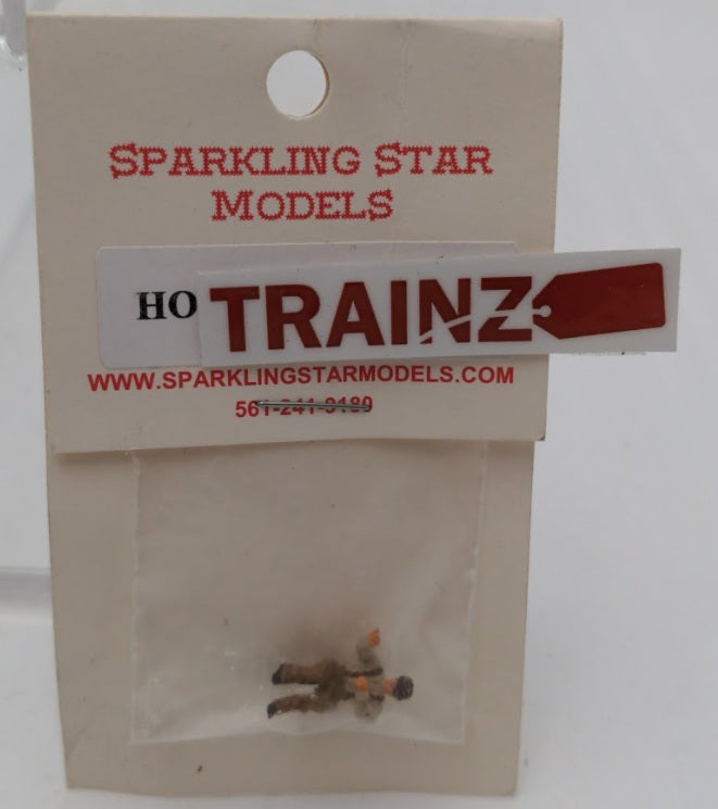 Sparkling Star Models 3032 HO Scale Painted Figure Sitting Man
