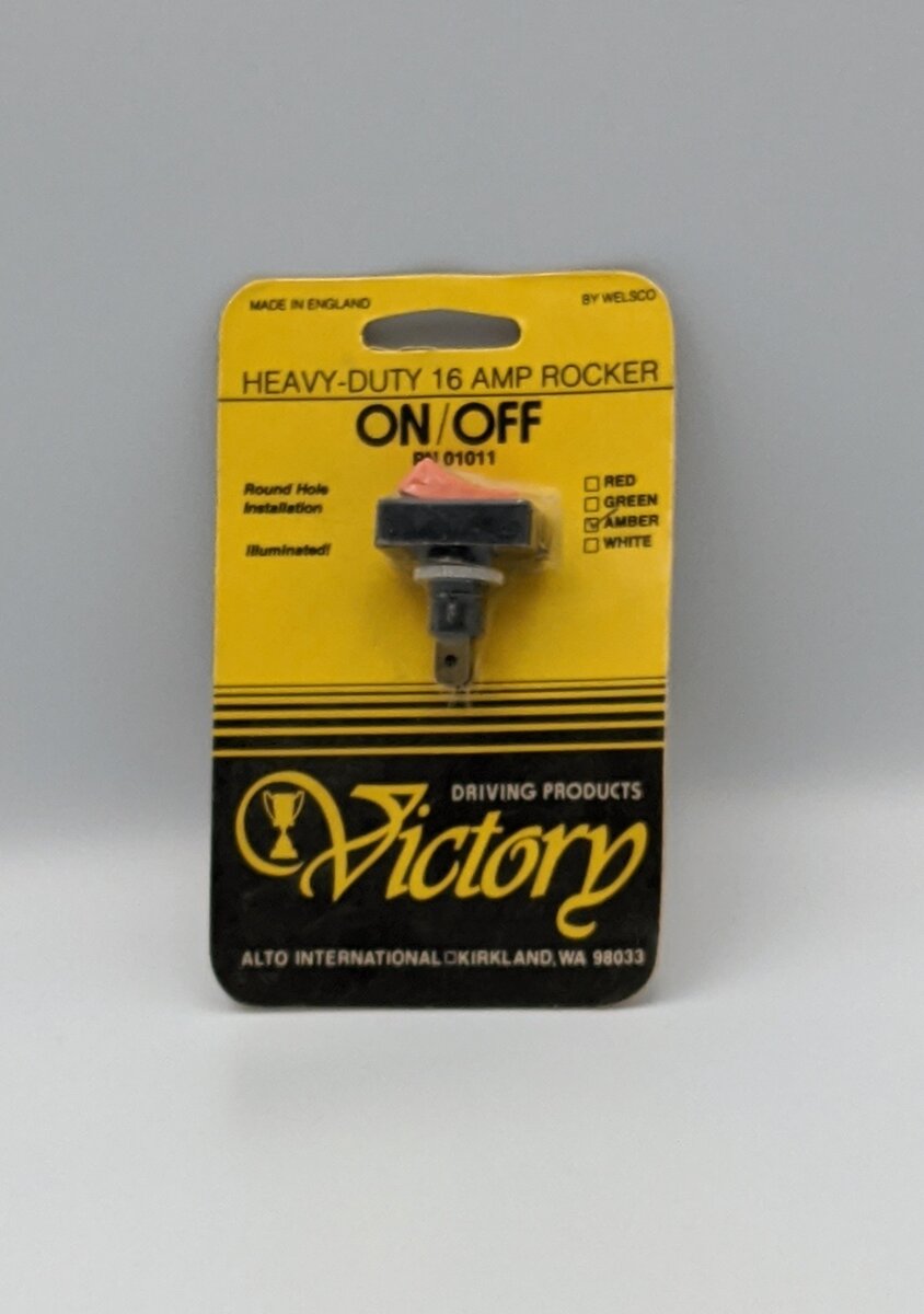 Victory 01011 Heavy-Duty 16AMP Rocker On/Off
