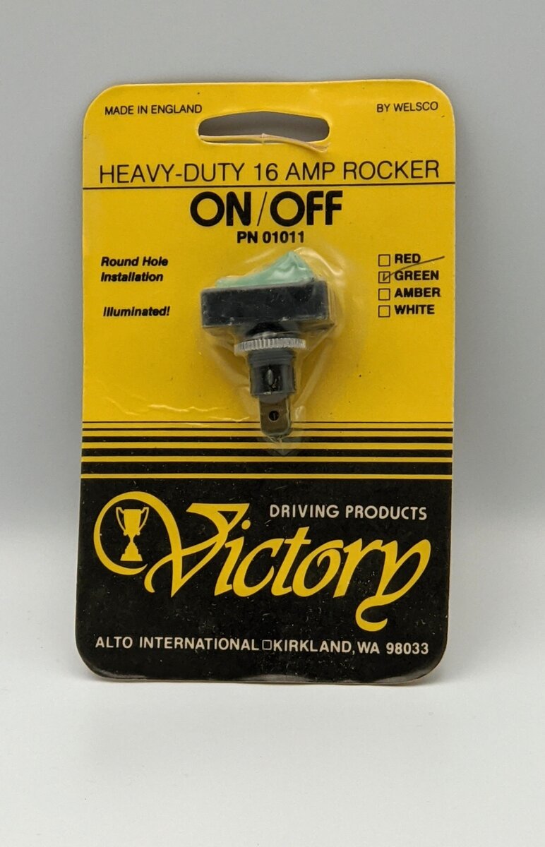 Victory 01011 Heavy-Duty 16 AMP Rocker On/Off