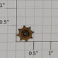 American Flyer STAR0001F 697 Copper Track Trip Star Nut