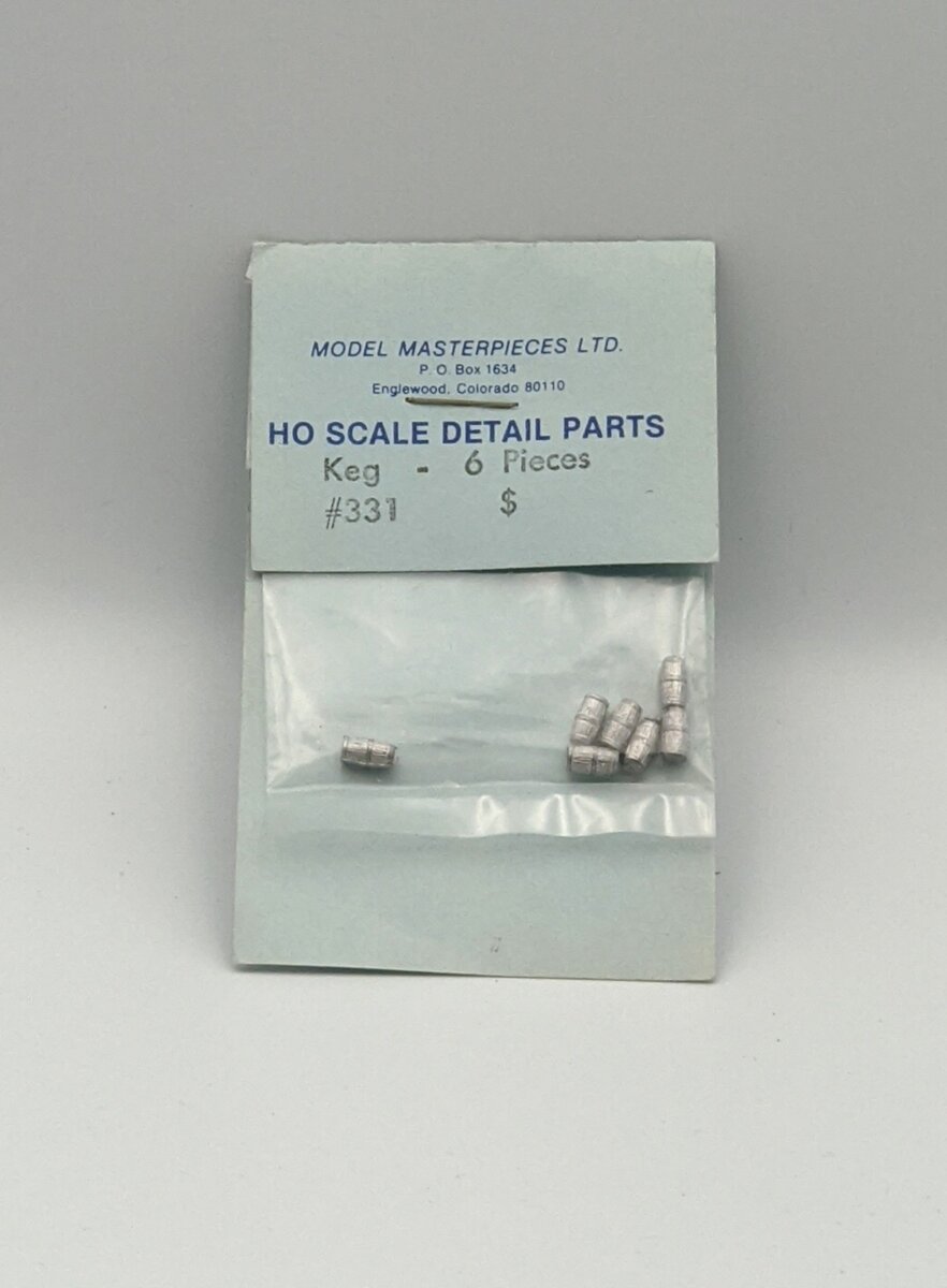 Model Masterpieces 331 HO Scale Detail Parts Keg (Pack of 6)