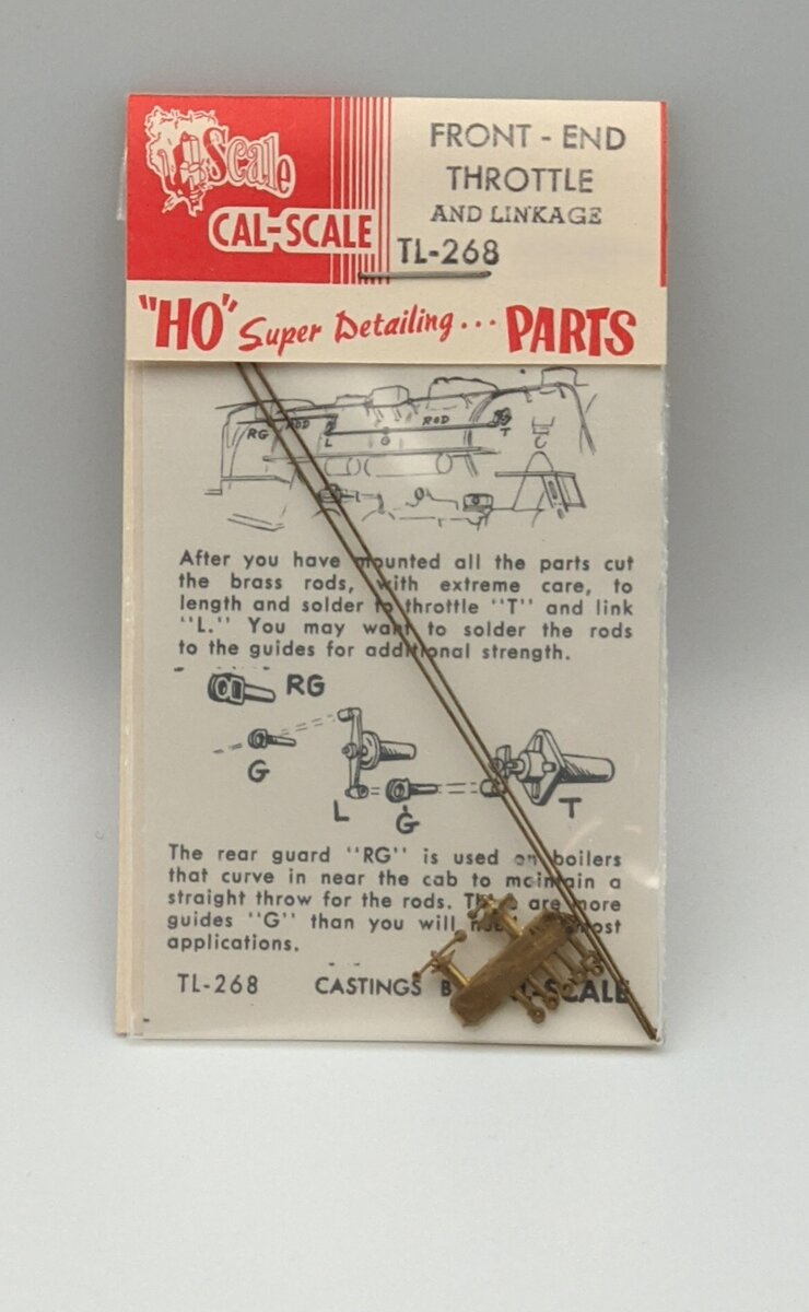 Cal Scale TL-268 HO Front-End- Throttle & Linkage