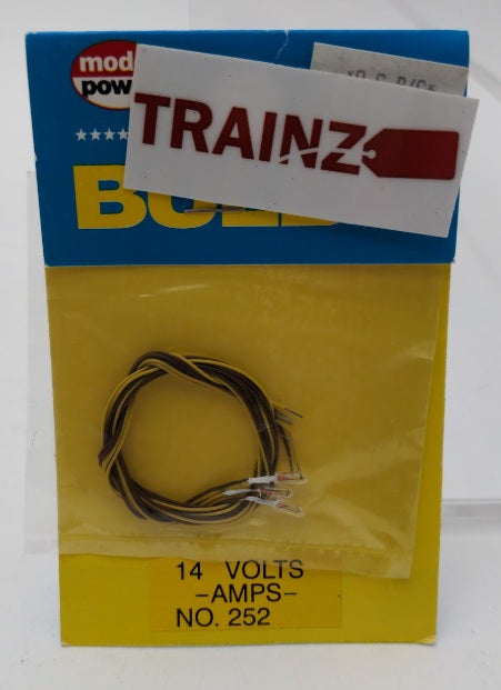 Model Power 252 HO Scale Grain Of Rice Light Bulbs 14 V (Pack of 3)