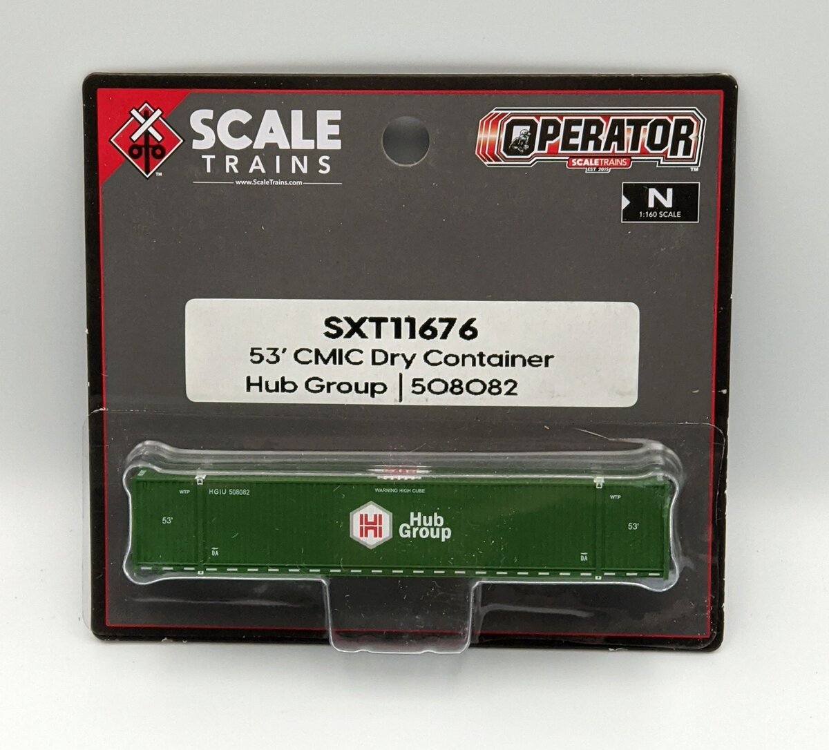 Scale Trains SXT11676 N 53' Hub Group CMIC Dry Container #508082