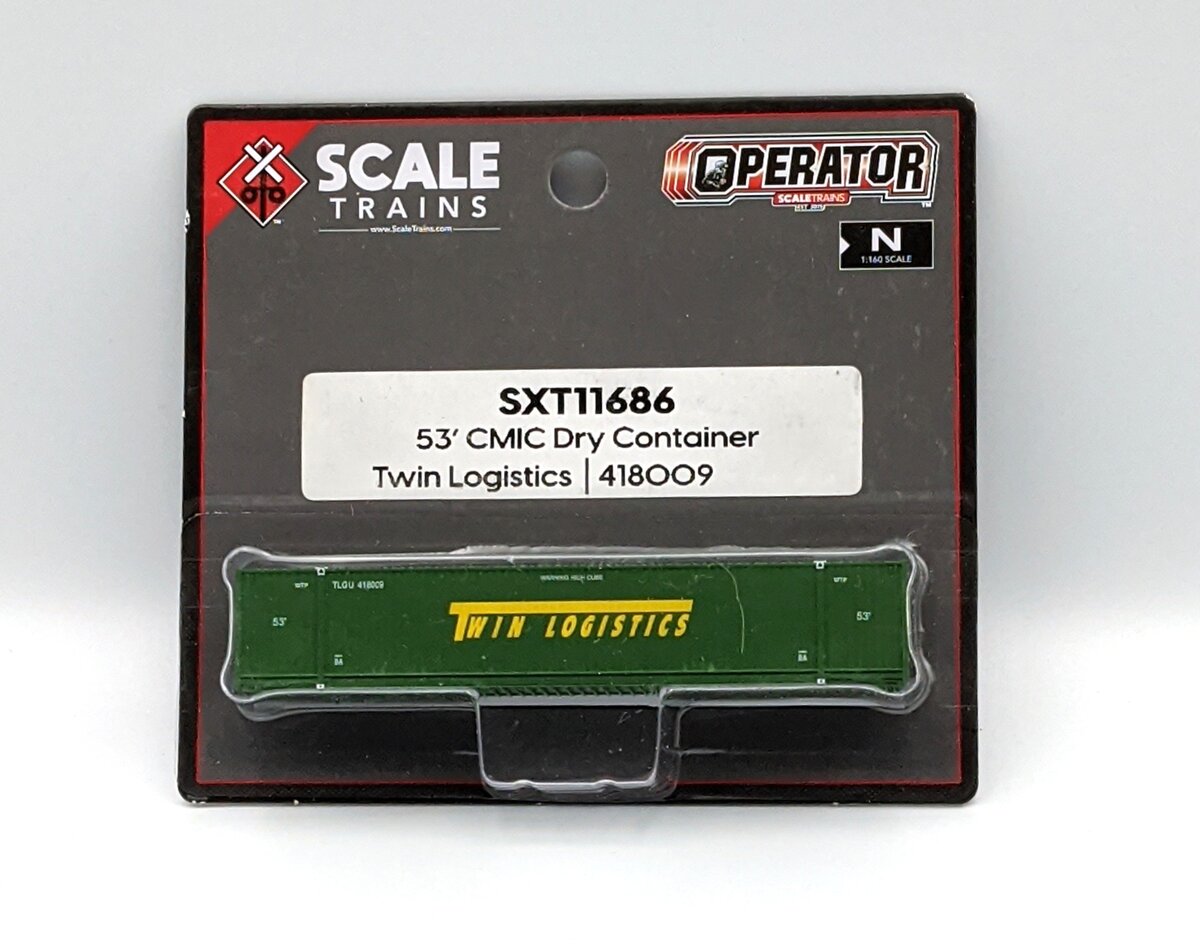 Scale Trains SXT11686 N Twin Logistics CMIC 53' Dry Container #418009