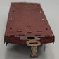 American Flyer 1127-1 O Gauge Vintage Lithograph Red Car Frame w/ Gray Trucks