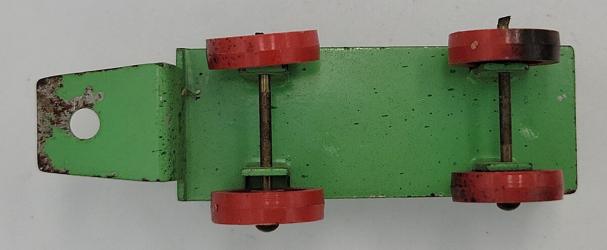 American Flyer 586-3 Baggage Cart w/ Spoked Red Wheels