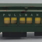 American Flyer 653 S Green Heavyweight Pullman Car w/ Missing Coupler Truck