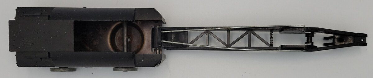 American Flyer 24543-3 S Crane Car Frame, Cab, Boom w/ Manual Handwheels #24543