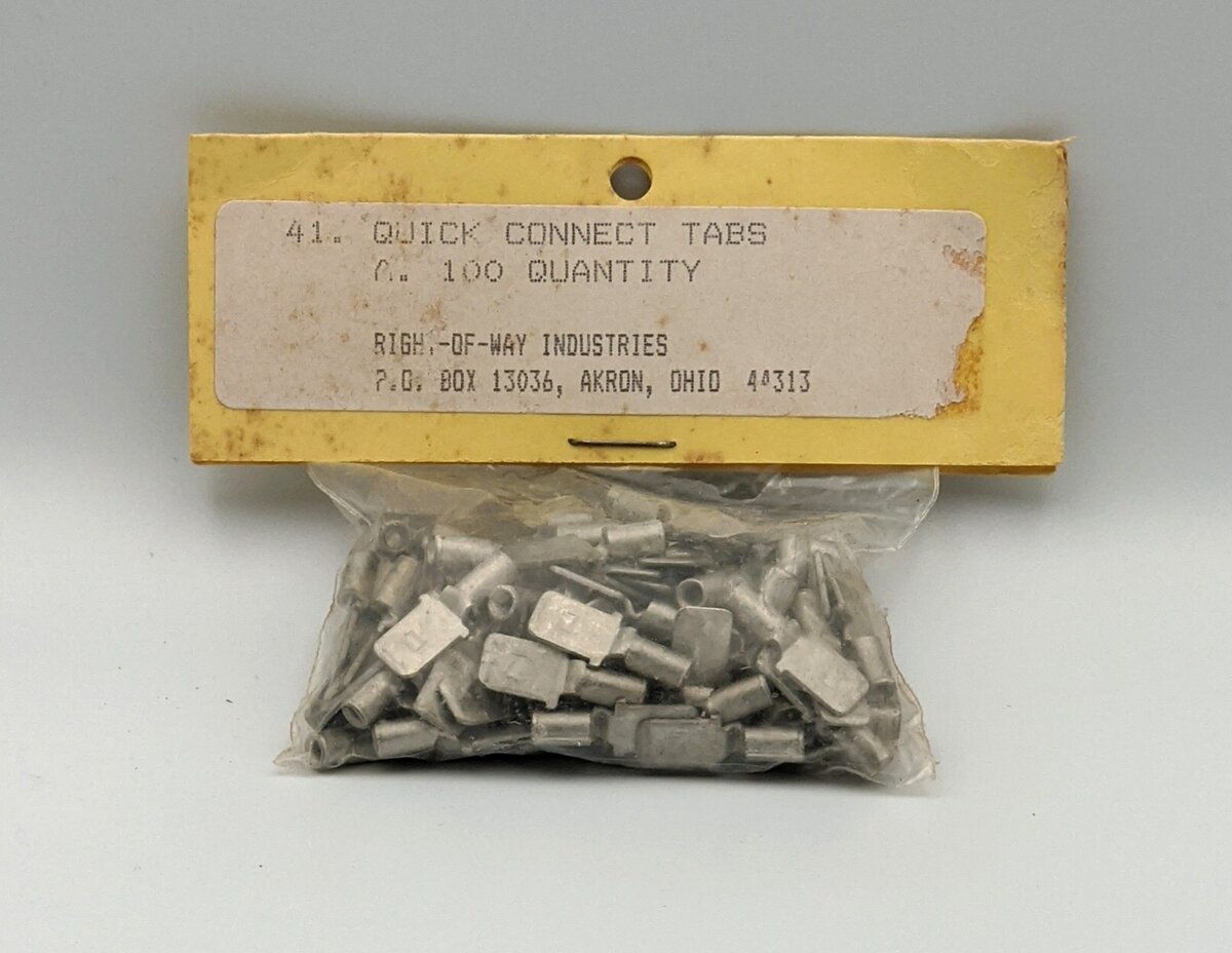 Right-of-Way 41 Quick Connect Tabs (100-pack)