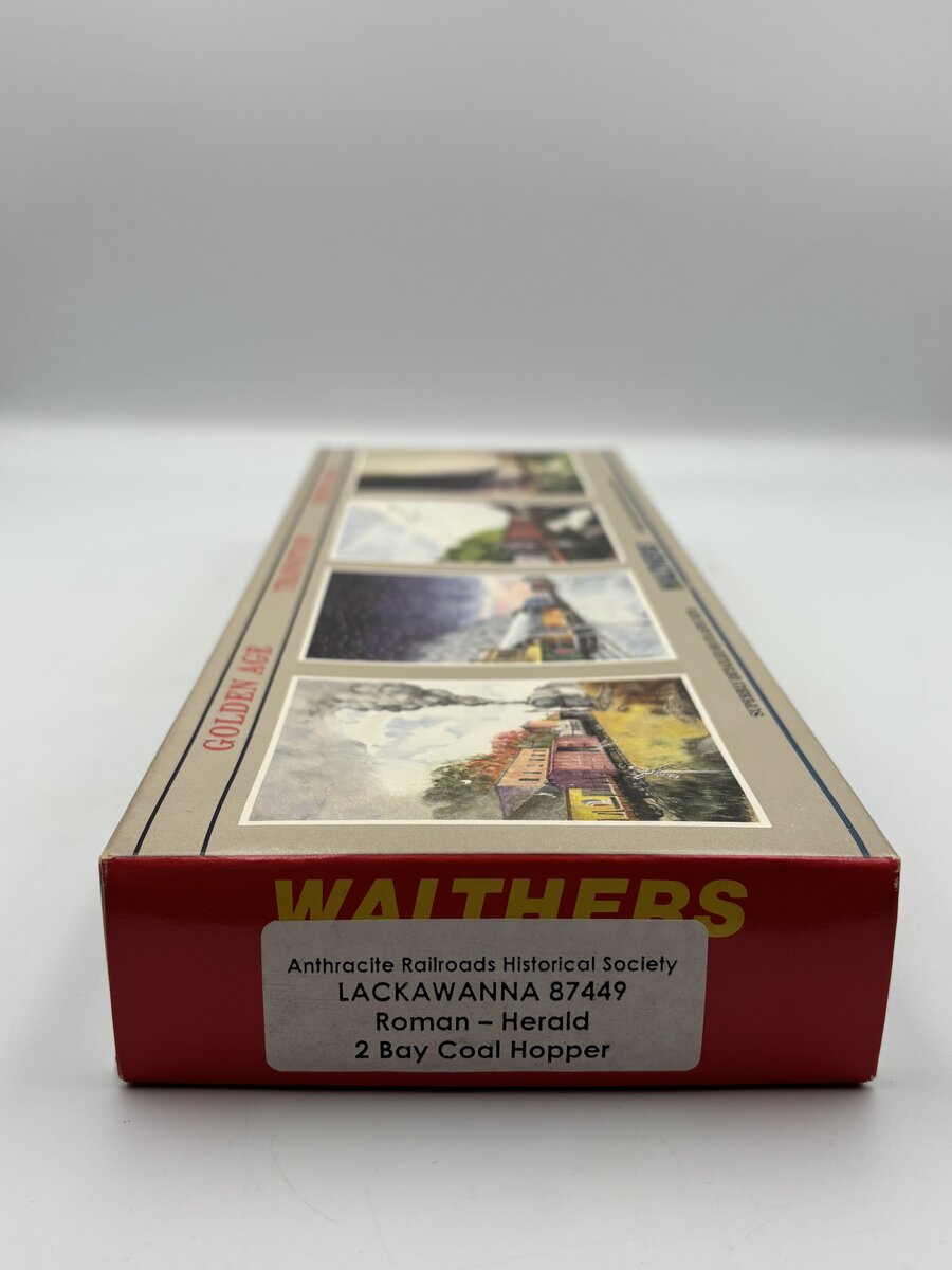 Walthers 87449 HO Roman-Herald 2 Bay Coal Hopper Lackawanna