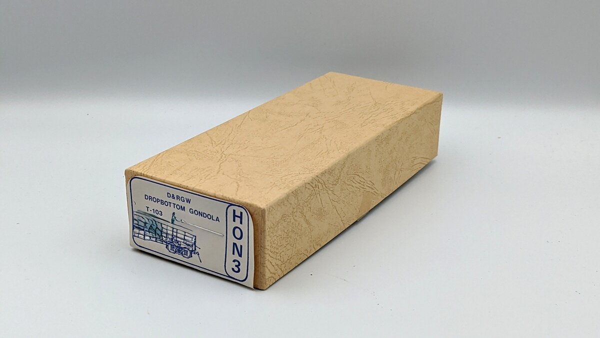 R Robb T-103 HOn3 D&RGW Dropbottom Gondola Plastic Building Kit