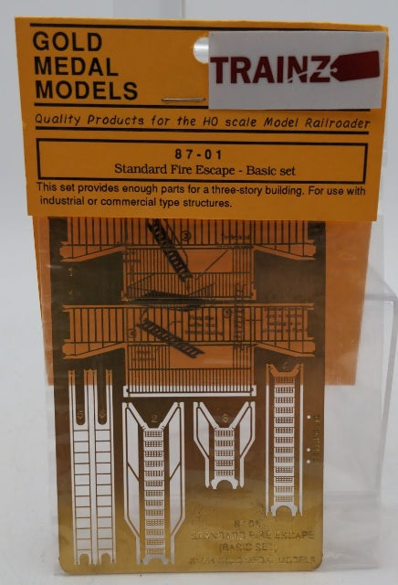 Gold Medal Models 87-01 HO Scale Standard Fire Escape Basic Set Brass Kit