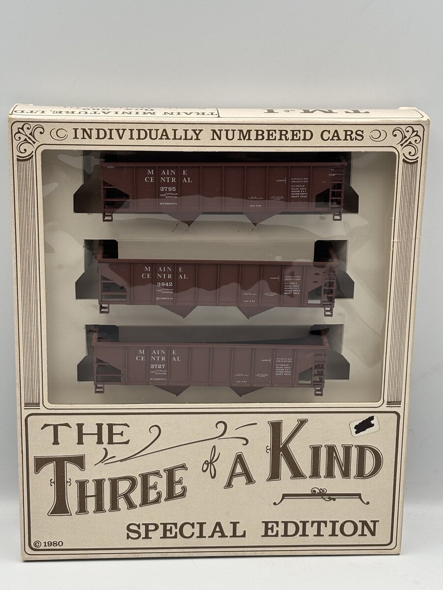 BevBel 904 HO Three Of A Kind Special Edition Maine Central Hoppers (Pack of 3)