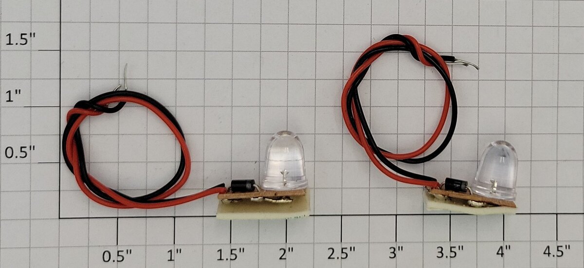 Acme 0302-1 Cool White LED Large Lamp w/ PCB Circuit Board & Wire (Bag of 2)