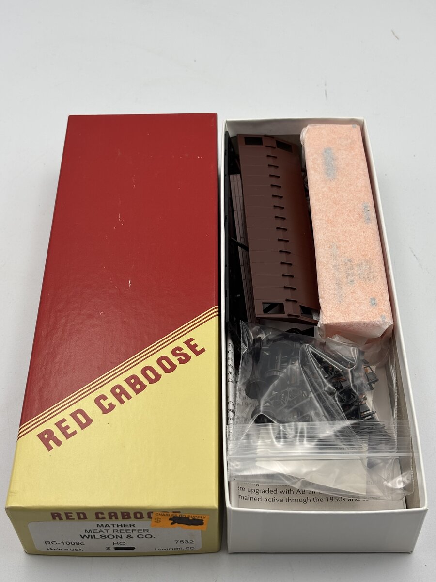 Red Caboose RC-1009C HO Mather Meat Reefer Wilson & Co. #7532 Kit