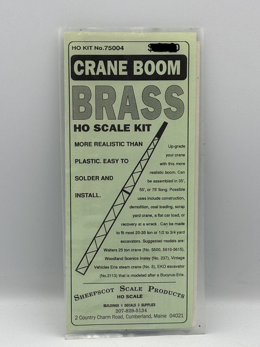 Sheepscot Scale Products 75004 HO Scale Brass Crane Boom