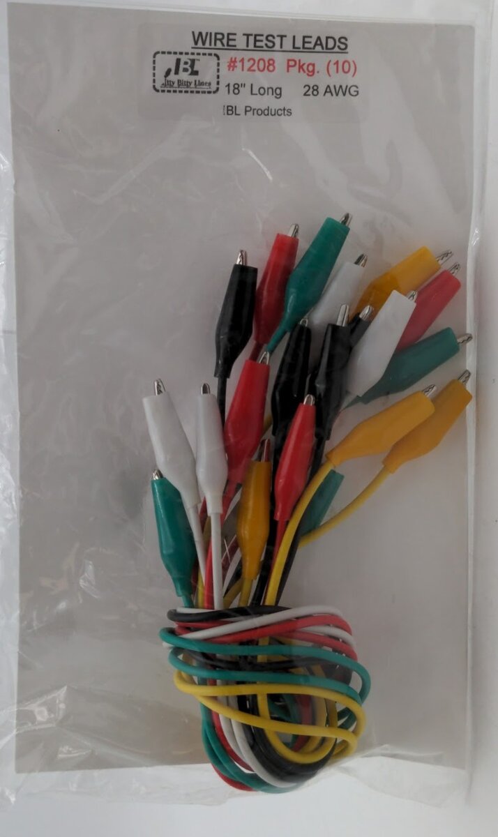 Itty Bitty Lines 1208 Wire Test Leads 18" Long 28 AWG (Pack of 10)