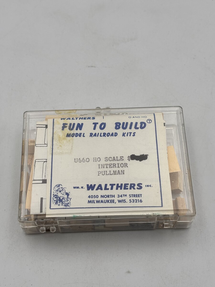 Walthers U660 HO Interior Detailing Kit For Pullman
