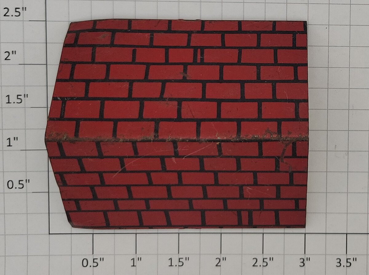 American Flyer 214-2 Vintage Lithograph Red Brick Tin Roof