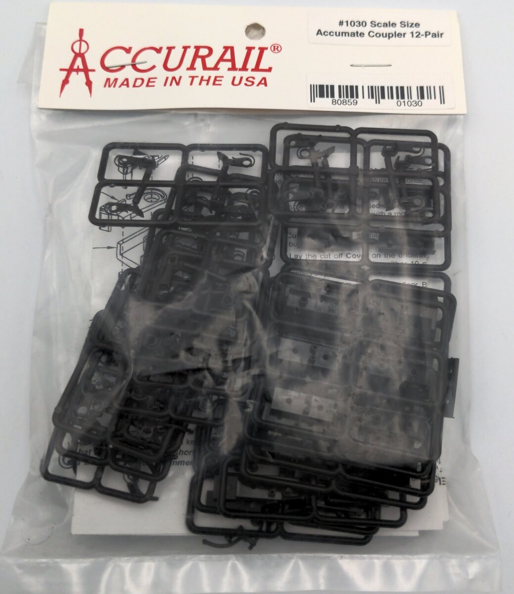 Accurail 1030 HO Scale Accumate Coupler 12 Pairs
