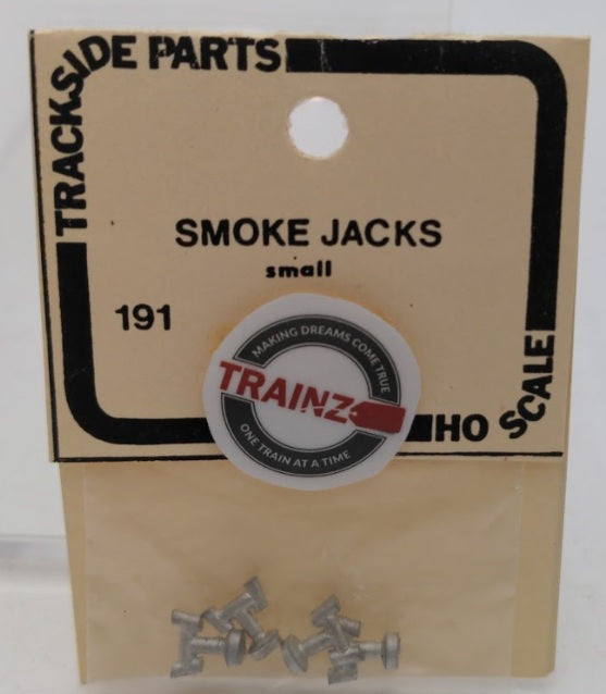 Trackside Parts 191 HO Scale Caboose Smoke Jacks Small Metal Detail Parts