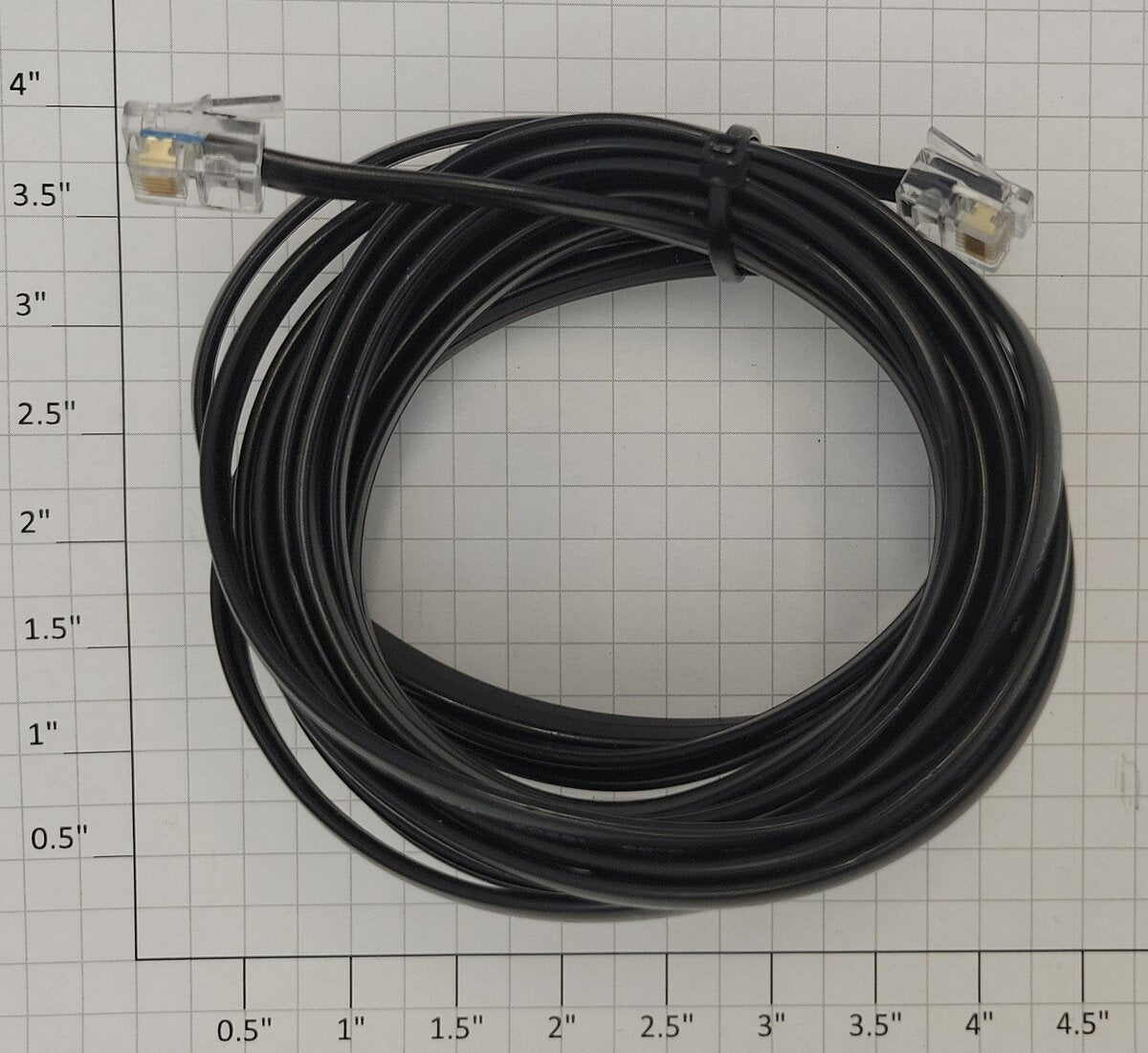 NCE Corporation 5240215 12' Cab Throttle Bus 6-Wire Flat Cable w RJ12 Connectors